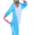 ABYED® Kostüm Jumpsuit Onesie Tier Fasching Karneval Halloween kostüm Erwachsene Unisex Cosplay Schlafanzug- Größe L-für Höhe 164-174CM, Blaue Einhorn - 1