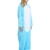 Einhorn Kostüm Pyjama Jumpsuit Cosplay Schalfanzug Festliche Anzug Flanell Tierkostüm Kartonkostüm Tierschalfanzug(XL,Blau) - Mescara - 5
