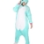 Einhorn Kostüm Pyjamas Tierkostüm Schlafanzug Verkleiden Cosplay Kostüm zum Karneval Fasching (M: für Höhe 158-167 cm, Hellblau) - 4