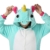 Einhorn Kostüm Pyjamas Tierkostüm Schlafanzug Verkleiden Cosplay Kostüm zum Karneval Fasching (M: für Höhe 158-167 cm, Hellblau) - 6
