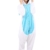 Einhorn Pyjamas Jumpsuit Kostüm Tier Schlafanzug Cosplay Karneval Fasching (Einhorn), Blau, Gr. S: für Höhe 148-157 - 1