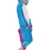 Einhorn Pyjamas Kostüm Jumpsuit Erwachsene Unisex Tier Cosplay Halloween Fasching Karneval Plüsch Schlafanzug Tierkostüme Anzug Flanell, M,Blau - 3