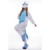 JINZFJG Erwachsene Damen/Herren  Tier-Kostüm Jumpsuit Schlafanzug Pyjamas Einteiler, Blau Einhorn, M (Körpergröße 160-169 cm) - 2