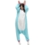 KiKa Monkey Kinder Einhorn-Karikatur-Flanell-Tierneuheit-Kostüme Cosplay Pyjamas (M:158-168CM, Erwachsen-Blau) - 3