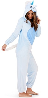 Loungeable, Damen Luxus 3D Einhorn Alles in Einem Jumpsuit Einteiler, Blau, EU 44-46 - 1