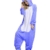 Mescara Einhorn Kostüm Pyjama Jumpsuit Cosplay Schalfanzug Anzug Flanell Tierkostüm Kartonkostüm Tierschalfanzug Fasching S (für 145-154 cm), Blau-2 - 4