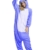 Mescara Einhorn Kostüm Pyjama Jumpsuit Cosplay Schalfanzug Anzug Flanell Tierkostüm Kartonkostüm Tierschalfanzug Fasching S (für 145-154 cm), Blau-2 - 1