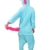 Très Chic Mailanda Einhorn Pyjamas Kostüm Jumpsuit -Karneval Cosplay Tier Schlafanzug Onesies Erwachsene Unisex Kigurumi (Large, Blau) - 3