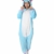 Très Chic Mailanda Einhorn Pyjamas Kostüm Jumpsuit -Karneval Cosplay Tier Schlafanzug Onesies Erwachsene Unisex Kigurumi (Large, Blau) - 1