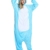 Unicorn Pajamas Cosplay Unicorn Costumes Animals Sleepwear Flannel Jumpsuits Unisex-Adult Nightwear Party Costumes (M, Blau) - 5