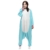 Unicsex Süß Einhorn Overall Pyjama Jumpsuit Kostüme Schlafanzug Für Kinder / Erwachsene (S, Blau) - 1