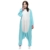 Unisex Einhorn Kostüm Pyjamas Tier Schlafanzug Karton Jumpsuit Nachthemd Erwachsene Fasching Cosplay Overall (XL für 178-187CM, Blau) - 2