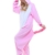 ABYED® Kostüm Jumpsuit Onesie Tier Fasching Karneval Halloween kostüm Erwachsene Unisex Cosplay Schlafanzug- Größe S - für Höhe 148-155cm, Rosa Einhorn - 3