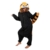 Anbelarui Tier Skelett Pinguin Dinosaurier Panda Einhorn Kostüm Damen Herren Pyjama Jumpsuit Nachtwäsche Halloween Karneval Fasching Cosplay Kleidung S/M/L/XL (L, Waschbär) - 1