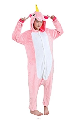 CoolChange Kuscheliger Einhorn Jumpsuite, Pink, Größe: L - 1