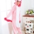 CoolChange Kuscheliger Einhorn Jumpsuite, Pink, Größe: L - 3