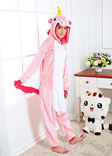 CoolChange Kuscheliger Einhorn Jumpsuite, Pink, Größe: L - 3