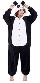 Cosplay Onesie Jumpsuits Anime Kostuem Erwachsene Pyjama Panda Tier Onesie Jumpsuits (M(155-165CM), Panda) - 1