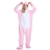 Crazy lin Einhorn Pyjamas Tier Jumpsuit Erwachsene Fasching Kostüm Unisex Sleepsuit Cosplay Nachtwäsche(M, Rosa) - 2