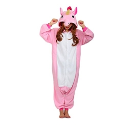 dressfan Unisex Tier Pyjamas Erwachsene Einhorn Cosplay Kostüm - 1