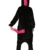 Einhorn jumpsuit Schlafanzug Damen Einhorn kostüm tier jumpsuit Erwachsene Flanell Cosplay zum Karneval Fasching (Pferd) (S: für Höhe 148-157, Schwarz) - 2