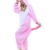 Einhorn Kostüm Pyjama Jumpsuit Cosplay Schalfanzug Festliche Anzug Flanell Tierkostüm Kartonkostüm Tierschalfanzug(S,rosa) - Mescara - 3