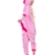 Einhorn Pyjamas Kostüm Jumpsuit Erwachsene Unisex Tier Cosplay Halloween Fasching Karneval Plüsch Schlafanzug Tierkostüme Anzug Flanell, S,Rosa - 3