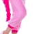 Einhorn Pyjamas Kostüm Jumpsuit Erwachsene Unisex Tier Cosplay Halloween Fasching Karneval Plüsch Schlafanzug Tierkostüme Anzug Flanell, S,Rosa - 5