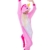 Einhorn Pyjamas Kostüm Jumpsuit Erwachsene Unisex Tier Cosplay Halloween Fasching Karneval Plüsch Schlafanzug Tierkostüme Anzug Flanell, S,Rosa - 8