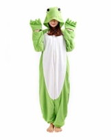 Erwachsene Tier Schlafanzug Kigurumi Pyjamas Cosplay Kostüm Overall Animal Sleepwear Frosch S - 1