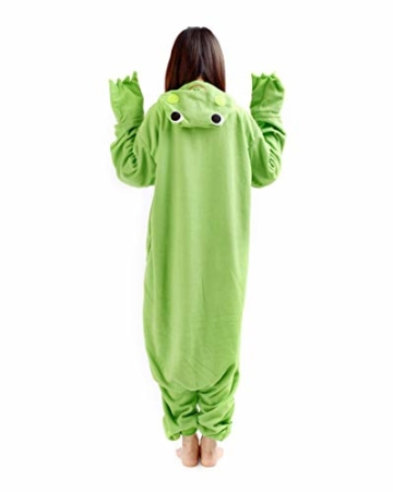 Erwachsene Tier Schlafanzug Kigurumi Pyjamas Cosplay Kostüm Overall Animal Sleepwear Frosch S - 4