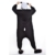 Free Fisher Damen/Herren Cosplay Tierkostüm Schlafanzug Pyjamas Jumpsuit Overall Einteiler, Panda Schwarz, L (Körpergröße 170-178 CM) - 5