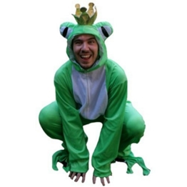 Frosch-König Kostüm, SY12/00 Gr. L-XL, Froschkönig-Kostüm Frosch-Kostüme Frösche Kostüme Frosch König Faschingskostüm, Fasching Karneval, Faschings-Kostüme Karnevals-Kostüme Märchen - 1