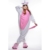 JINZFJG Erwachsene Damen/Herren  Tier-Kostüm Jumpsuit Schlafanzug Pyjamas Einteiler, Rosa Einhorn, XL (Körpergröße 178-188 cm) - 5