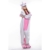 JINZFJG Erwachsene Damen/Herren  Tier-Kostüm Jumpsuit Schlafanzug Pyjamas Einteiler, Rosa Einhorn, XL (Körpergröße 178-188 cm) - 7