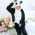 Katara 1744 - Panda Kostüm-Anzug Onesie/Jumpsuit Einteiler Body für Erwachsene Damen Herren als Pyjama oder Schlafanzug Unisex - viele verschiedene Tiere - 3