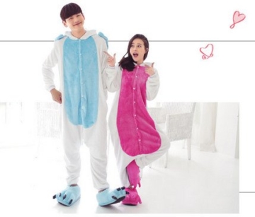 Kenmont Jumpsuit Tier Cartoon Einhorn Pyjama Cosplay Kostüm Overall Sleepsuit Animal Sleepwear Schlafanzug für Kinder / Erwachsene (S, Rosa) - 8