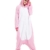 Kigurumi Rosa Einhorn Pyjamas Kostüm Jumpsuit Tier Schlafanzug Erwachsene Unicorn Fasching Cosplay Onesie XL - 2