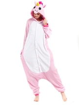 Kigurumi Rosa Einhorn Pyjamas Kostüm Jumpsuit Tier Schlafanzug Erwachsene Unicorn Fasching Cosplay Onesie XL - 1