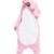 Kigurumi Rosa Einhorn Pyjamas Kostüm Jumpsuit Tier Schlafanzug Erwachsene Unicorn Fasching Cosplay Onesie XL - 3