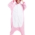 Kigurumi Rosa Einhorn Pyjamas Kostüm Jumpsuit Tier Schlafanzug Erwachsene Unicorn Fasching Cosplay Onesie XL - 4