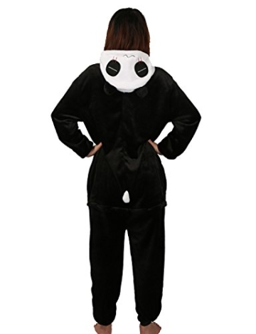 LATH.PIN Panda Karneval Kostüme Pyjama Tieroutfit Tierkostüme Schlafanzug Tier Onesize Sleepsuit mit Kapuze Erwachsene Unisex Fleece-Overall Kostüm - 5