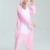 Missley Einhorn Pyjamas Kostüm Overall Tier Nachtwäsche Erwachsene Unisex Cosplay (S, pink) - 2