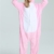 Missley Einhorn Pyjamas Kostüm Overall Tier Nachtwäsche Erwachsene Unisex Cosplay (S, pink) - 4