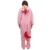 Overall Cartoon Einhorn Pyjamas Tier Nachtwäsche Cosplay Overall Kostüm Schlafsack für Erwachsene (S, Rosa) - 2