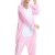 Süßes Einhorn Overalls Jumpsuits Pyjama Fleece Nachtwäsche Schlaflosigkeit Halloween Weihnachten Karneval Party Cosplay Kostüme für Unisex Kinder und Erwachsene (XL, Rosa) - 4