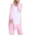 Süßes Einhorn Overalls Jumpsuits Pyjama Fleece Nachtwäsche Schlaflosigkeit Halloween Weihnachten Karneval Party Cosplay Kostüme für Unisex Kinder und Erwachsene (XL, Rosa) - 5