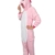 Tier Karton Kostüm Einhorn PyjamaTierkostüme Jumpsuit Erwachsene Schlafanzug Unisex Cosplay L(Höhe162-175CM) Pink - 5