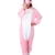 Tier Karton Kostüm Einhorn PyjamaTierkostüme Jumpsuit Erwachsene Schlafanzug Unisex Cosplay L(Höhe162-175CM) Pink - 1