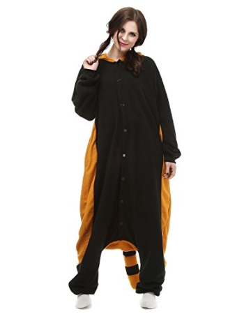 Tier Onesie Kostüme Kigurumi Roter Panda Pyjama Schlafanzug Erwachsene Unisex Mann Dame Cosplay Jumpsuit Onesie L - 2